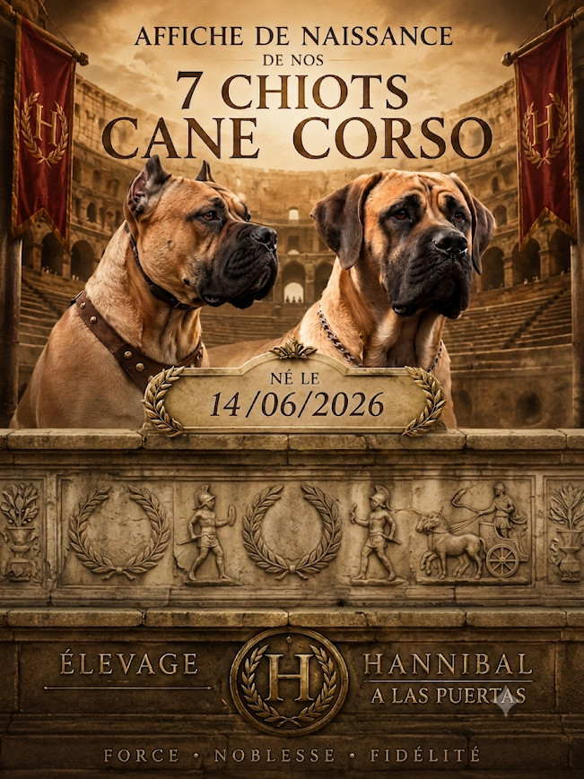 Hannibal A Las Puertas - Chiots disponibles - Cane Corso
